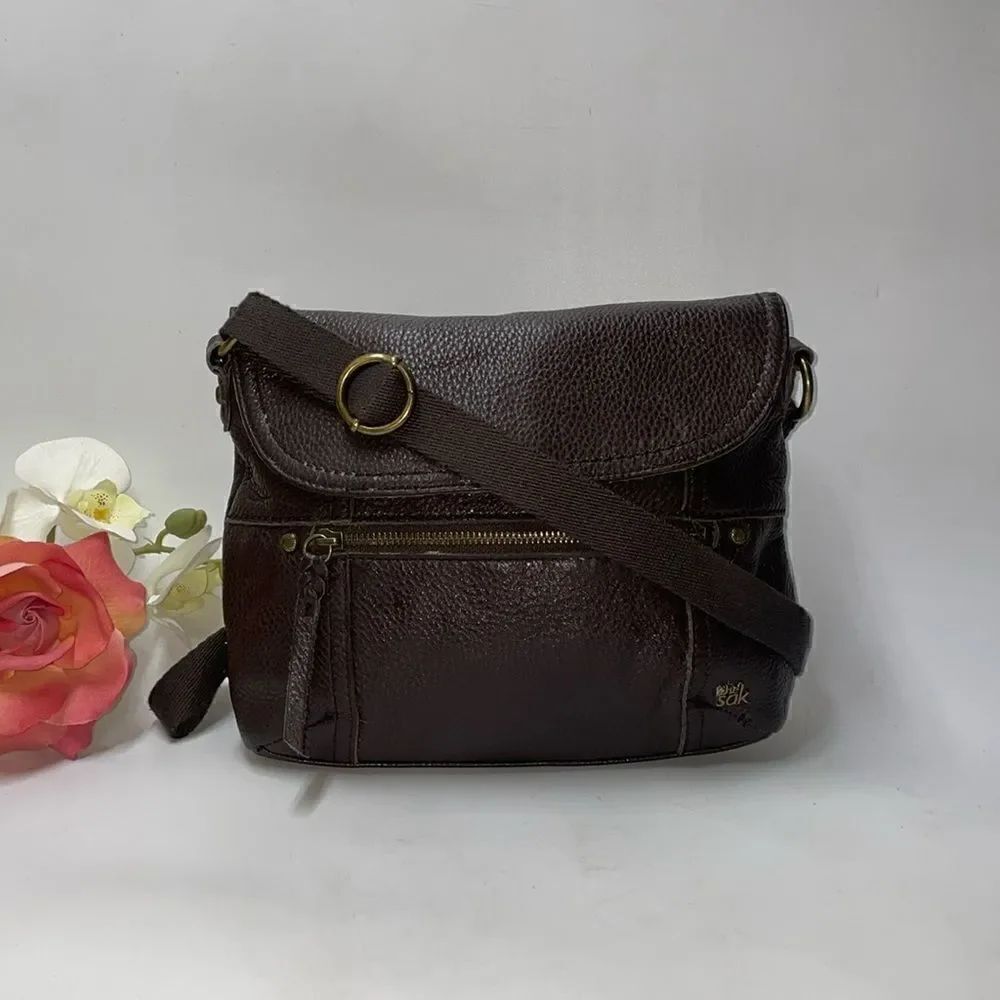 The Sak Leather Flap Bag Crossbody